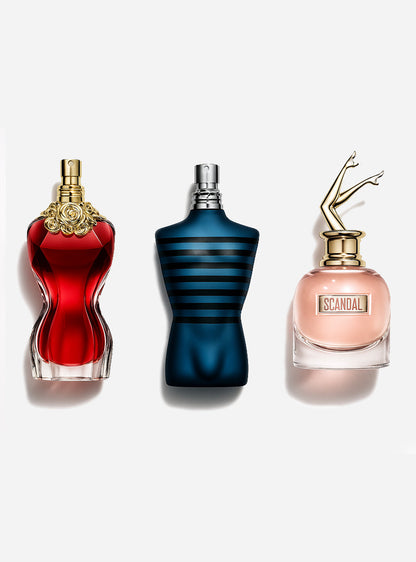 Combo de 3 perfumes LA BELLE, ULTRA MALE, Gaultier SCANDAL 100ml